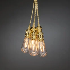 Ljusslinga Gnosjö Konstsmide 8L LED Utbytbar Guld