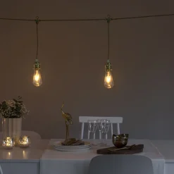 Ljusslinga Gnosjö Konstsmide 8L LED Utbytbar Guld