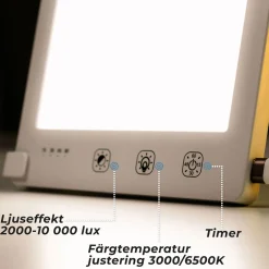 Ljusterapilampa Lykke Pro 1000