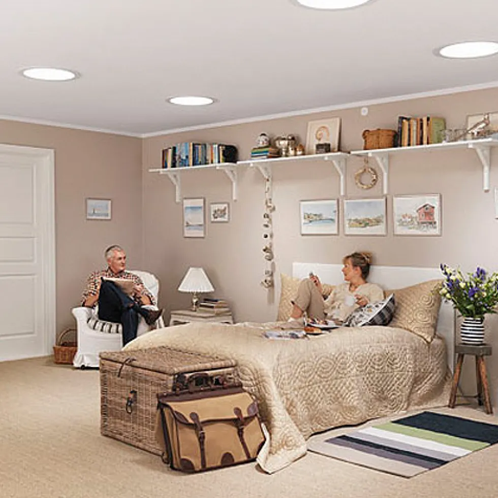 Ljustunnel Velux TLF för Slätt Tak Flexrör