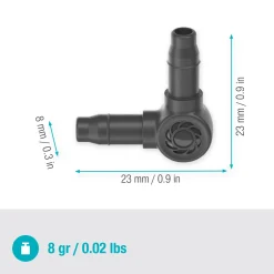 L-koppling Gardena Micro-Drip 4,6 mm