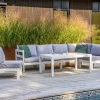 Loungebord Utomhus Eden Wood Ransvik Greige 77x138x55 cm Svensk Norrlandsfuru FSC