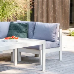 Loungebord Utomhus Eden Wood Ransvik Greige 77x138x55 cm Svensk Norrlandsfuru FSC