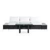 Loungegrupp Comfort Garden Bahamas 3-sits med Avslut och Utebord Utomhus
