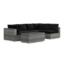 Loungegrupp Comfort Garden Bahamas utomhus loungegrupp 5-sits med vändbar schäslong och bord