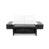 Loungegrupp Comfort Garden Bahamas 2-sits med Avslut och Bord med Hylla UtomhusSvart