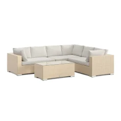 Loungegrupp Comfort Garden Bahamas L-formad utesoffa vänster, 6-sits med bord