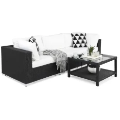 Loungegrupp Comfort Garden Bahamas 3-sits med Utebord 75x75 Utomhus