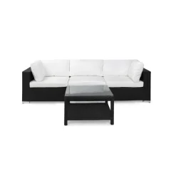 Loungegrupp Comfort Garden Bahamas 3-sits med Utebord 75x75 Utomhus