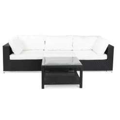 Loungegrupp Comfort Garden Bahamas 3-sits med Utebord 75x75 Utomhus