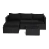 Loungegrupp Comfort Garden Mendoza Soffgrupp 4-sits Svart