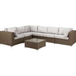 Loungegrupp deNoord Marcus 4 Brun Utomhus