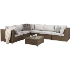 Loungegrupp deNoord Marcus 4 Brun Utomhus