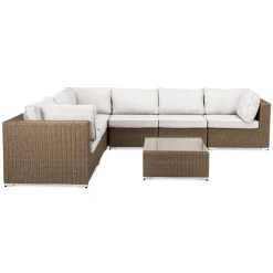 Loungegrupp deNoord Marcus 4 Brun Utomhus