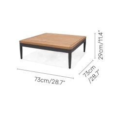 Loungegrupp LifestyleGarden TOPAZ vänster/höger 2-sitssoffa x 2 + soffbord 73 cm