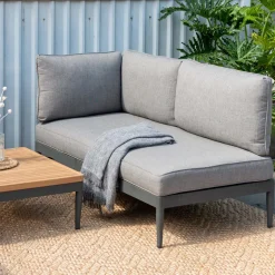 Loungegrupp LifestyleGarden TOPAZ vänster/höger 2-sitssoffa x 2 + soffbord 73 cm