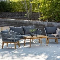 Loungegrupp Venture Home Chania 2-sitssoffa med 2st Fåtöljer och Soffbord