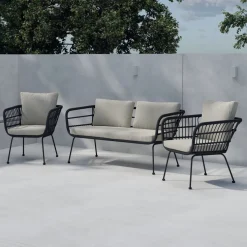Loungegrupp Venture Home Isola 2-sitssoffa med 2st Fåtöljer Utomhus