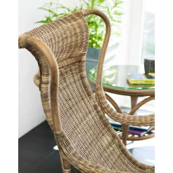 Loungeset Hillerstorp Praktö Fåtölj med Fotpall och Utebord