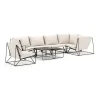 Loungesoffa Comfort Garden Usteryd utomhus hörnsoffa Schäslong 6-sits vändbar med fåtölj