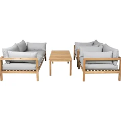 Loungesoffa Venture Home Moa Akacia/Grå, 2-Sits Utesoffa med Dyna