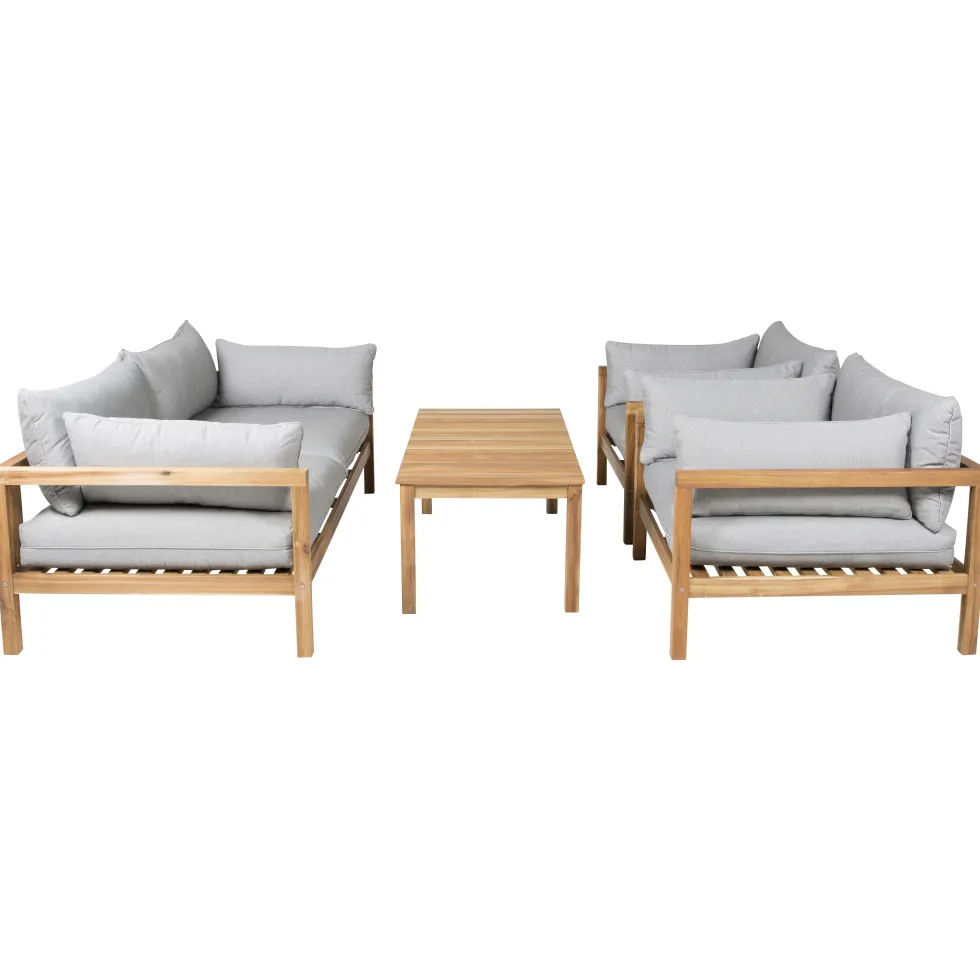 Loungesoffa Venture Home Moa Akacia/Grå, 2-Sits Utesoffa med Dyna