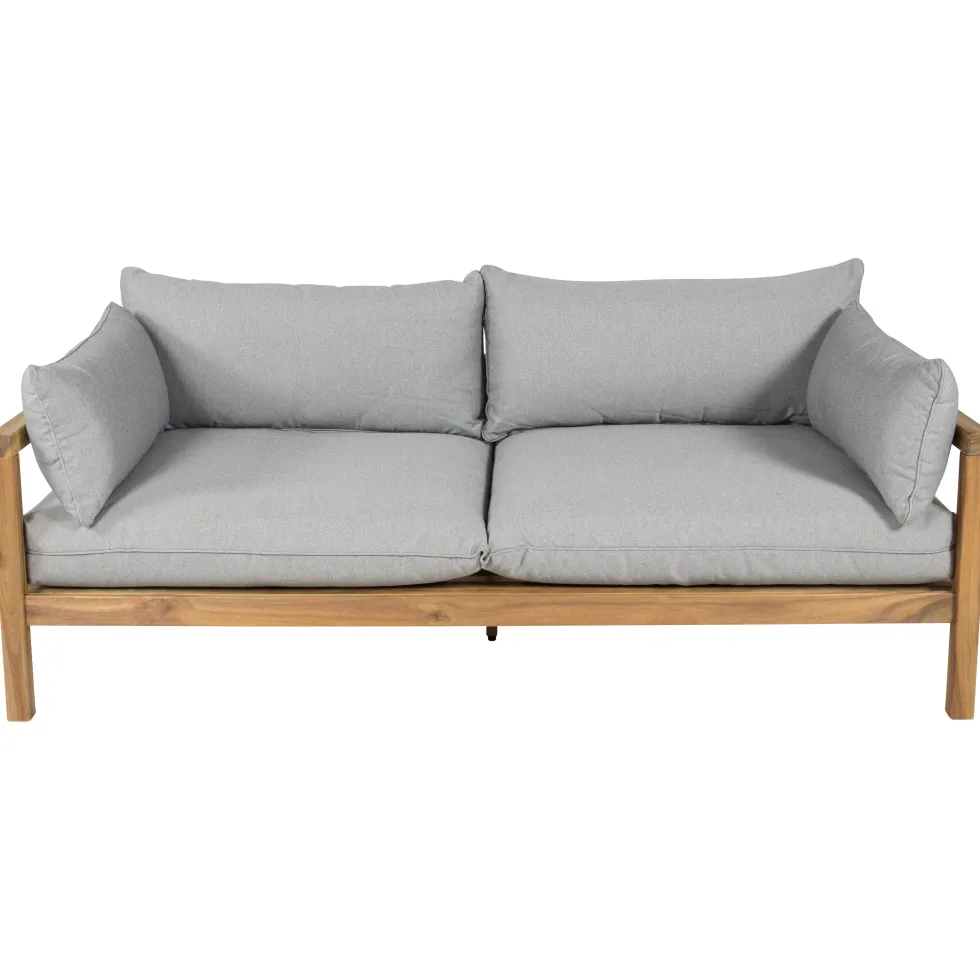 Loungesoffa Venture Home Moa Akacia/Grå, 2-Sits Utesoffa med Dyna
