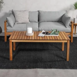 Loungesoffa Venture Home Moa Akacia/Grå, 2-Sits Utesoffa med Dyna