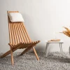 Loungestol Venture Home Kenya Utomhus, Klassisk Trästol i Teak