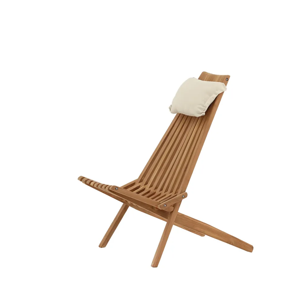 Loungestol Venture Home Kenya Utomhus, Klassisk Trästol i Teak