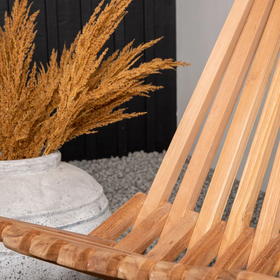 Loungestol Venture Home Kenya Utomhus, Klassisk Trästol i Teak