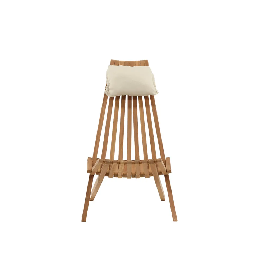Loungestol Venture Home Kenya Utomhus, Klassisk Trästol i Teak