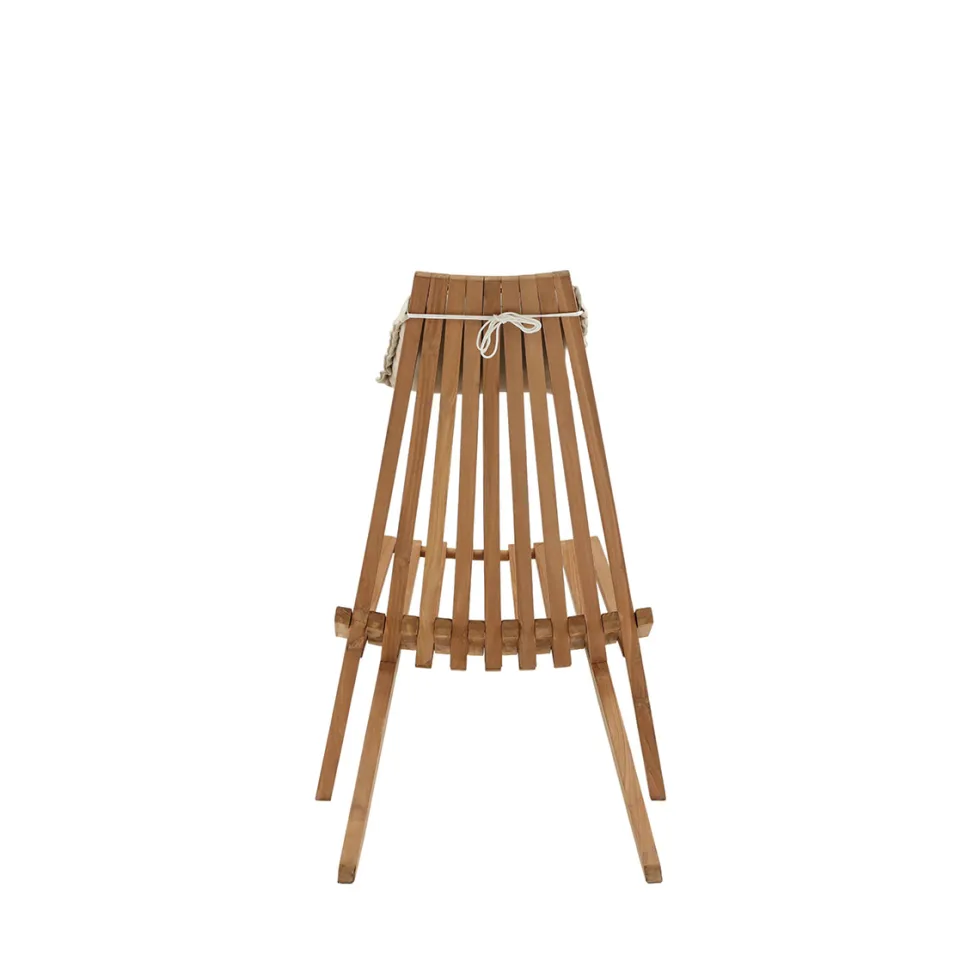 Loungestol Venture Home Kenya Utomhus, Klassisk Trästol i Teak