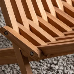 Loungestol Venture Home Kenya Utomhus, Klassisk Trästol i Teak