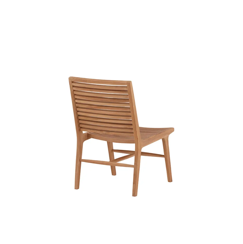 Loungestol Venture Home Ribbon Utomhusstol i Naturfärgad Teak