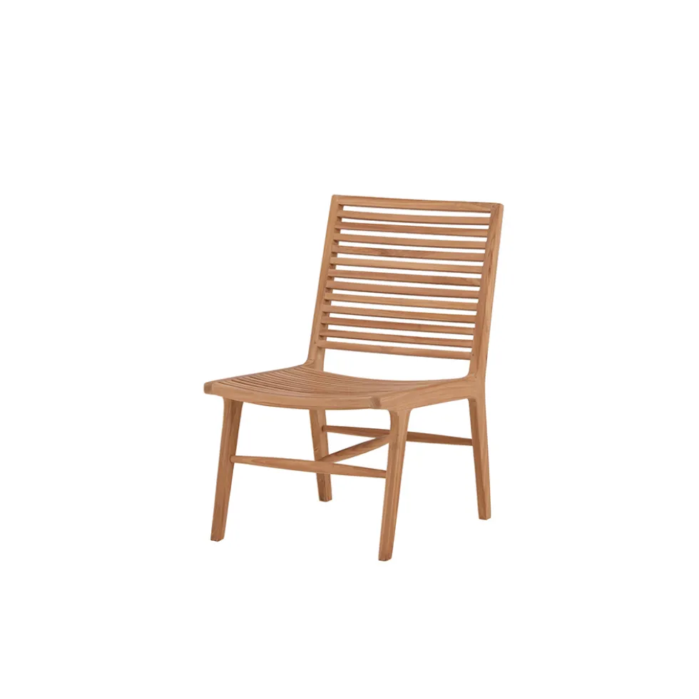 Loungestol Venture Home Ribbon Utomhusstol i Naturfärgad Teak
