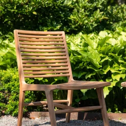Loungestol Venture Home Ribbon Utomhusstol i Naturfärgad Teak