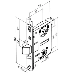 Låshus ASSA ABLOY 4570