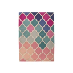 Luggmatta Flair Rugs Rosella Rosa/Blå Ull