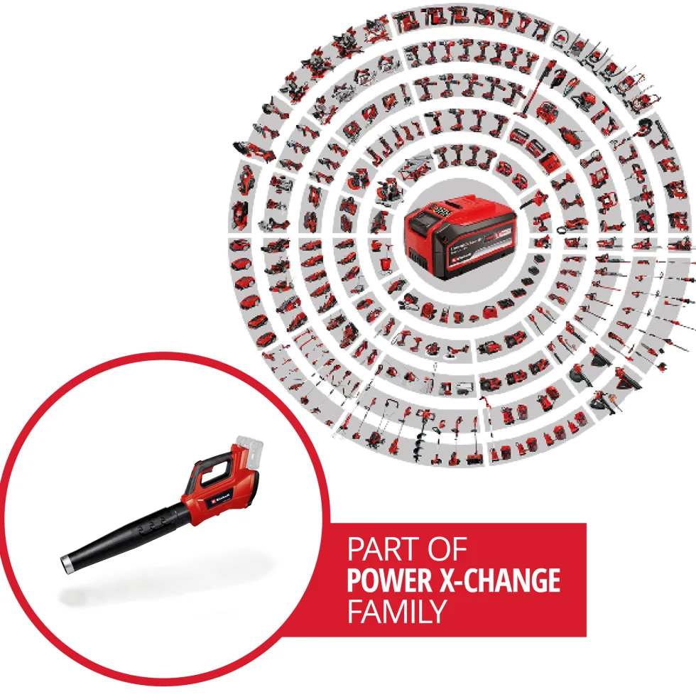 Lövblås Einhell GE-CL 36/230 Li E Solo utan Batteri