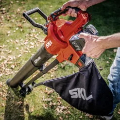 Lövblås/-Sug SKIL 0350 CA Kolborstfri Batteridriven
