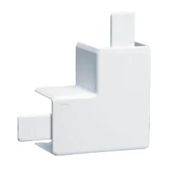 L-Vinkel till Matarkanal Hager LF/LFH 40 x 40 mm PVC Halogenfri Vit RAL 9016