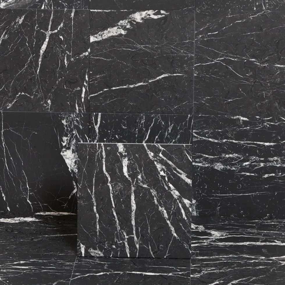 Marmor Arredo Nero Marquina Svart Matt 30x30 cm