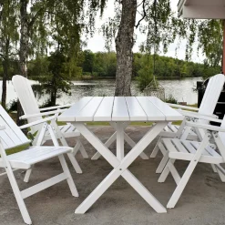 Matgrupp Baltic Garden Scottsdale 150 Med 4 Kungshamn Stolar