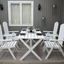 Matgrupp Baltic Garden Scottsdale 150 Med 4 Kungshamn Stolar