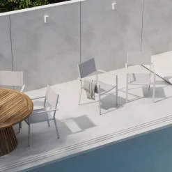 Matgrupp Comfort Garden Lakenview Matbord Rund 150 med 6 Las Vegas Karmstolar