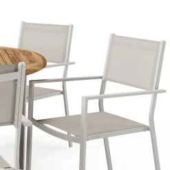 Matgrupp Comfort Garden Lakenview Matbord Rund 150 med 6 Las Vegas Karmstolar