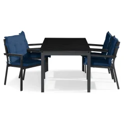 Matgrupp Comfort Garden Tunis Matgrupp Utomhus 150x90 med 4 Stapelstolar m Dyna