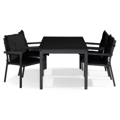 Matgrupp Comfort Garden Tunis Matgrupp Utomhus 150x90 med 4 Stapelstolar m Dyna