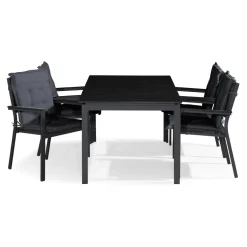 Matgrupp Comfort Garden Tunis Matgrupp Utomhus 150x90 med 4 Stapelstolar m Dyna